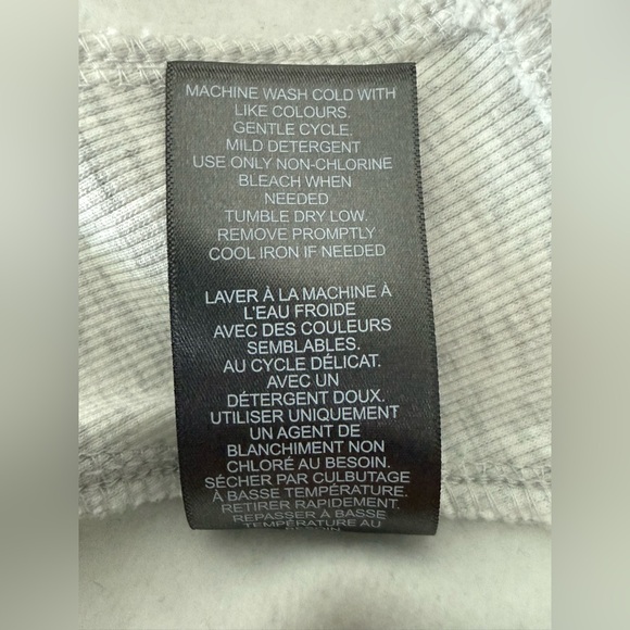 Danskin Women's Fleece Sweatshirt Jacket Grey/White Size Medium New - Picture 6 of 6